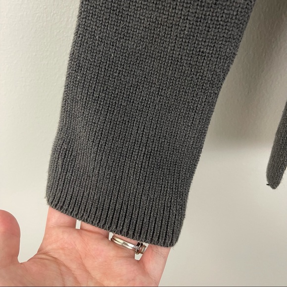 ATHLETA Arbor Green Rest Day Pima Cotton Knit Sweater Hoodie - Picture 7 of 12